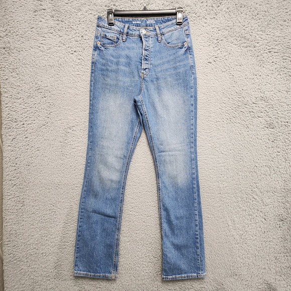 Old Navy Jeans Womens 4 (26x31) Blue Kicker Boot-Cut Extra High-Rise Secret Slim - Picture 2 of 12
